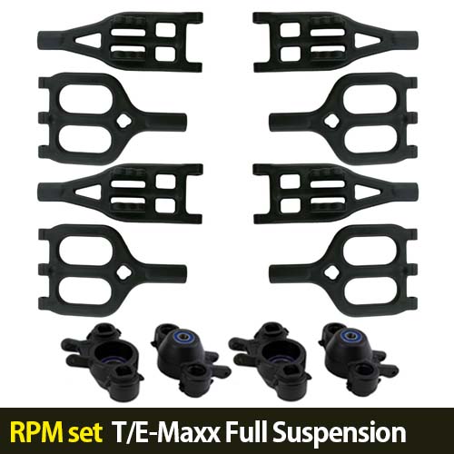하비몬[RPM세트할인-8%] T/E-Maxx Full Suspension A-arms (Black)[상품코드]-