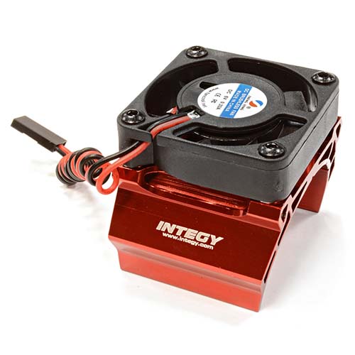 하비몬[#C25791RED] High Speed Cooling Fan+Heatsink Mount for 40mm O.D. Motor (Red)[상품코드]INTEGY
