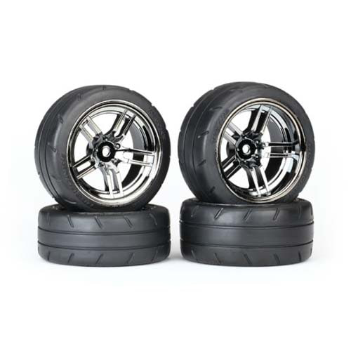하비몬[#AX8375] Tires &amp; wheels, assembled, glued (split-spoke black chrome)[상품코드]TRAXXAS