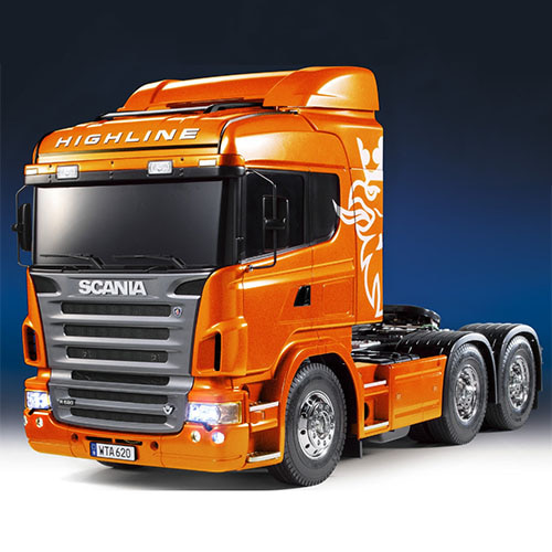 하비몬[#TA23689-600] 1/14 Scania R620 6x4 Highline - Full Op. Finished (Metallic Orange)[상품코드]TAMIYA