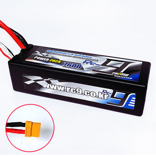 하비몬11.1V 7600mAh 60-120C 3S Hard Case Lipo Battery (XT90잭)[상품코드]RC9