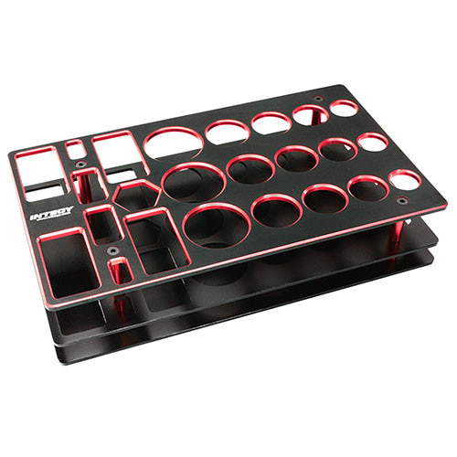 하비몬[#C27286RED] Universal Workbench Organizer 195x117x40mm Workstation Tray (Red)[상품코드]INTEGY
