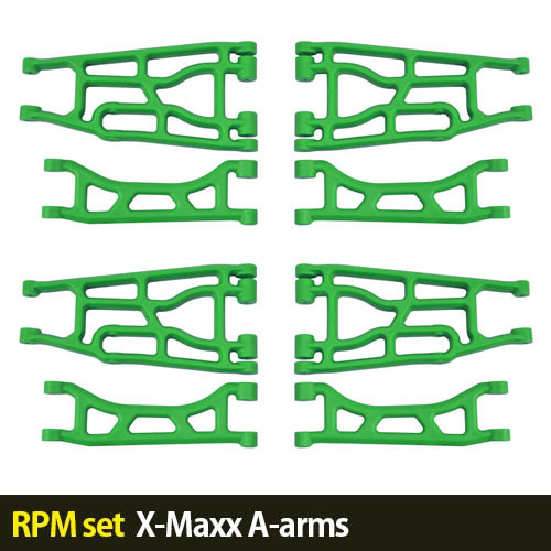 하비몬[RPM세트할인-5%] X-Maxx A-arms (Green)[상품코드]-