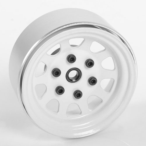 하비몬[선주문필수] [Z-W0269] (4개입｜12mm 육각 허브) Stamped Steel 1.7&quot; Beadlock Wagon Wheels (White)[상품코드]RC4WD