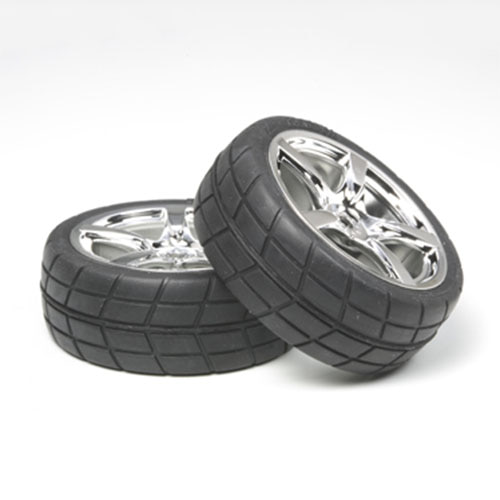 하비몬[#TA53955] 5 S P Wheel w Tire 2 24mm 0 (접착완료/24mm/0옵셋)[상품코드]TAMIYA