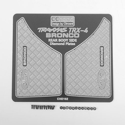 하비몬[#VVV-C0486] Rear Quarter Diamond Plates for Traxxas TRX-4 &#039;79 Bronco Ranger XLT[상품코드]CCHAND