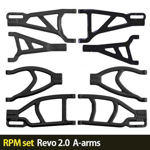 하비몬[RPM세트할인-5%] 1/10 Revo 2.0 A-arms (Black)[상품코드]-