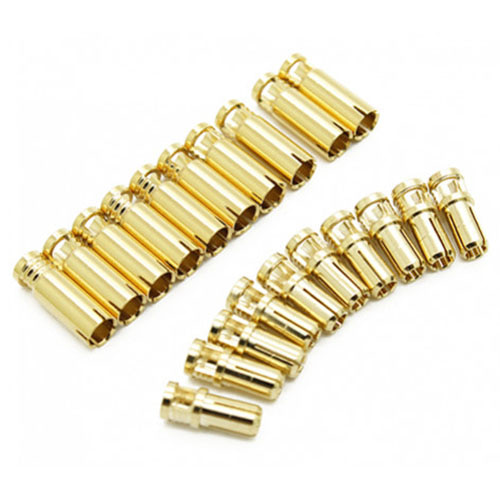 하비몬[#453000013-0 (88950)] 4mm Supra X Gold Bullet Connectors (10 pairs)[상품코드]RCPROPLUS