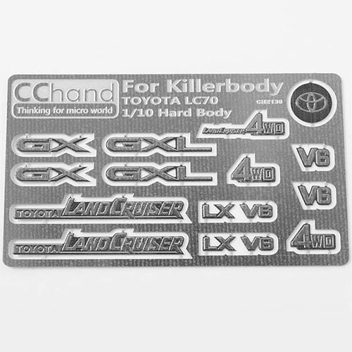 하비몬[#VVV-C0374] Metal Emblems for Toyota Killerbody LC70[상품코드]CCHAND