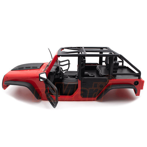 하비몬[XS-59887AR] (미조립품/색상 사출) Jeep Hard Body Front Tube Doors Kit 313mm (Parts A) for Axial SCX10 II RC4WD TF2 (Red)[상품코드]XTRA SPEED