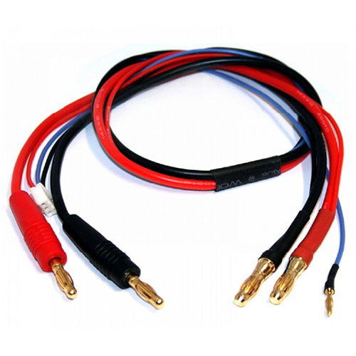 하비몬[#BM0015] [2셀 골드커넥터 충전잭 4mm → 5mm] Charging Lead - Bullet Connector 4mm to 5mm w/2S XH Balancer Cable 30cm/14AWG (충전 케이블)[상품코드]BEST-RCMODEL