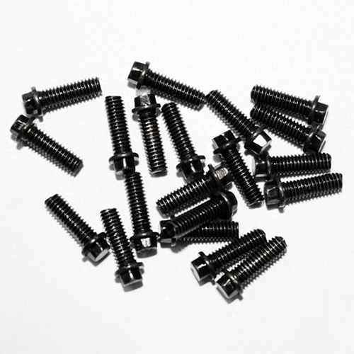 하비몬[단종] [#Z-S0377] [20개입] Miniature Scale Hex Bolts (M2.5 x 8mm) (Black) (스케일 볼트)[상품코드]RC4WD