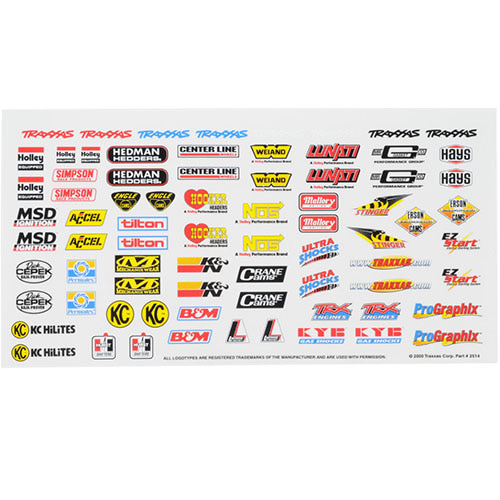 하비몬[#AX2514] Racing Sponsors Decal Sheet (크기 23 x 13cm)[상품코드]TRAXXAS