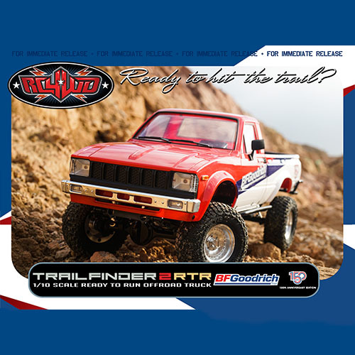 하비몬[단종] [#Z-RTR0101] [완제품 - 조종기 미포함｜레진바디/메탈액슬] 1/10 Trail Finder 2 ARTR w/Mojave II Body (BFGoodrich 150th Anniversary Edition) (RC4WD 트레일 파인더2 : 토요타 하이럭스)[상품코드]RC4WD