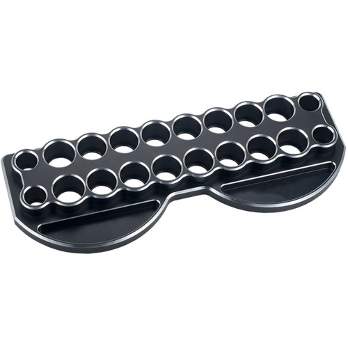 하비몬[#BM0289-BLACK] Aluminum RC Tool Stand Holder 20 Holes w/Tray (Black) (크기 230 x 85mm)[상품코드]BEST-RCMODEL