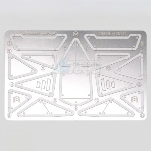 하비몬[#MX0035] Metal Window Net Silver for OH32X01[상품코드]ORLANDOO HUNTER