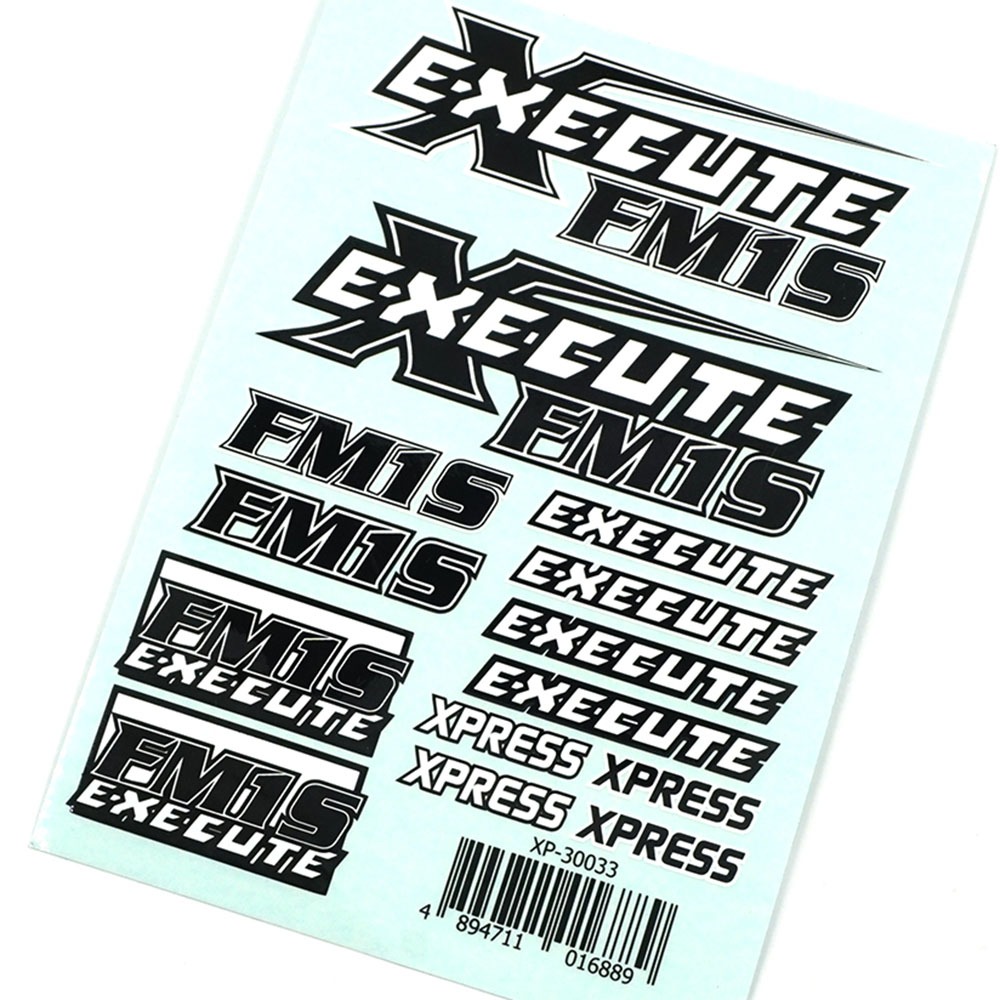 하비몬[#XP-30033] [데칼] Execute FM1S Logo Sticker Decal A6 (크기 148 x 105mm)[상품코드]XPRESS
