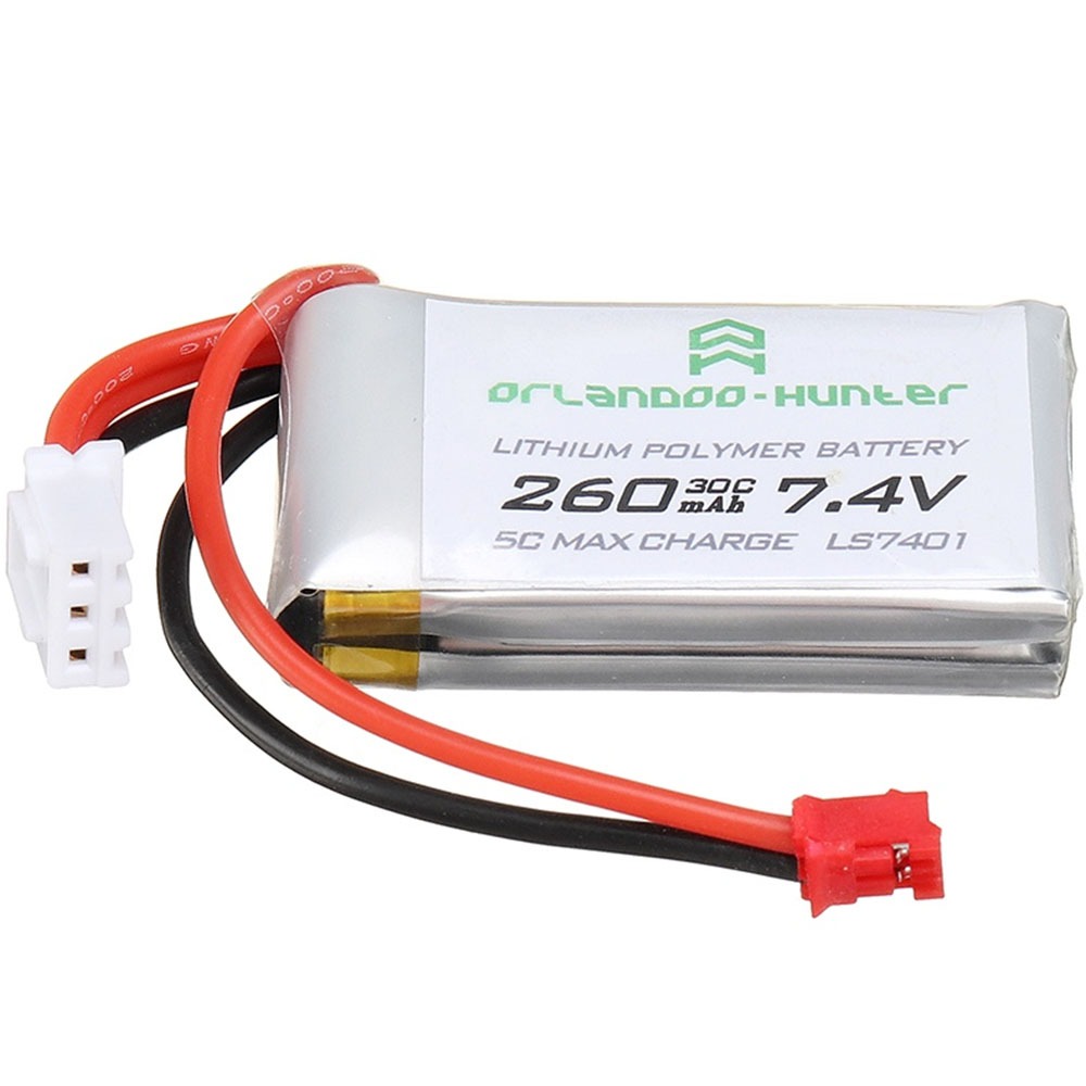 하비몬[#LS7401-B] LiPo 7.4V 260mAh 2S 30C Battery (PH2.0 2-Pin) (크기 40 x 20 x 10mm)[상품코드]ORLANDOO HUNTER