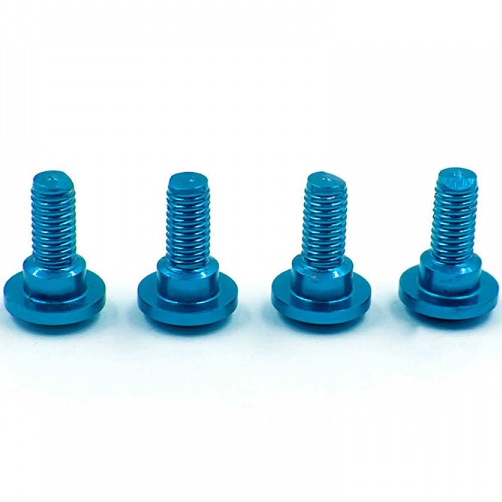 하비몬[#SDY-0325LB] [4개입｜서보 스크류] Aluminum Servo Grommet Step Screws (Blue) (규격 M3 x 길이 8.0mm/나사산 부분 6.0mm)[상품코드]SLIDELOGY