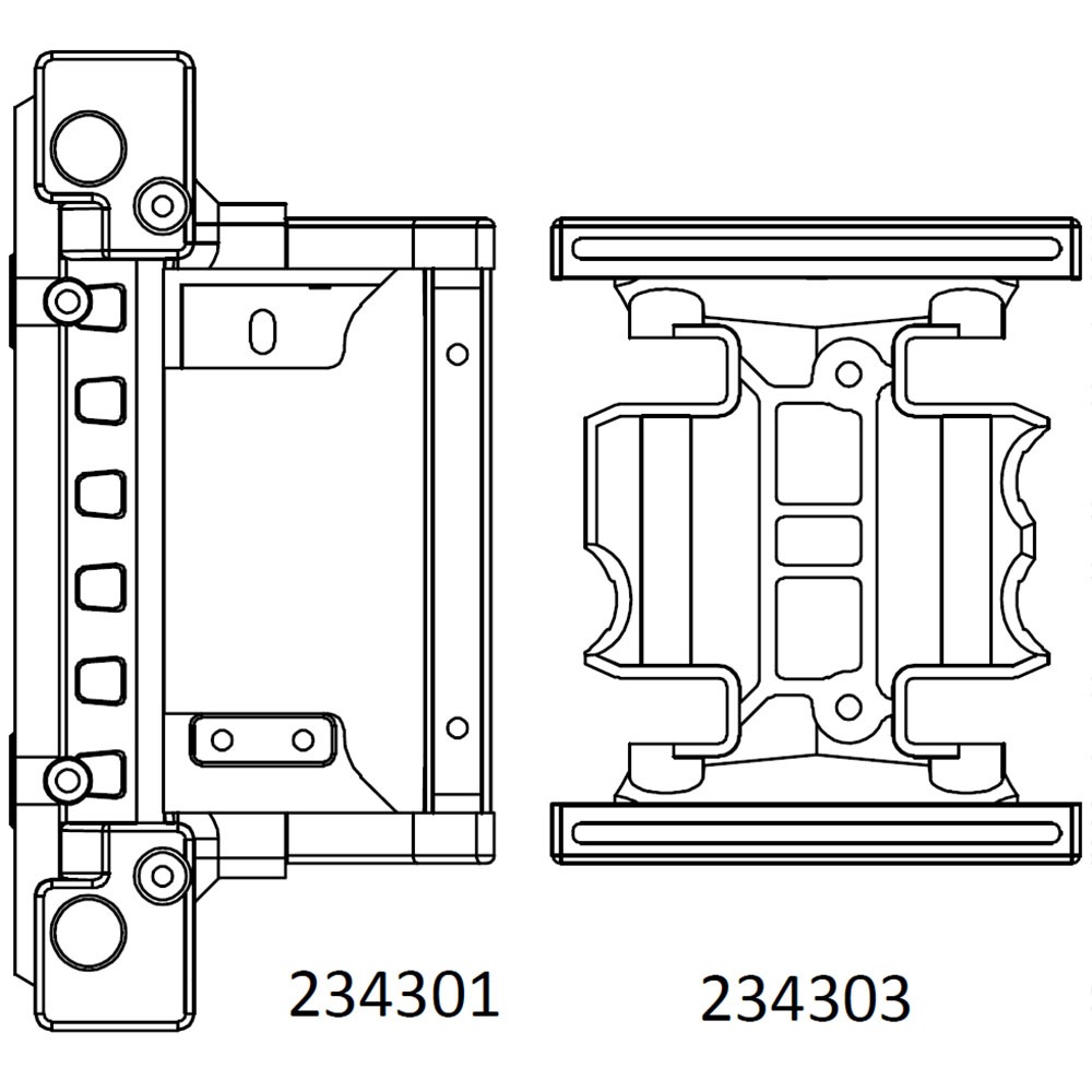 하비몬[#97401218] Front Bumper Mount &amp; Center Gearbox Mount (Beam Accessory Bag#2) for EMO-X3 (설명서 품번 #234301, 234303)[상품코드]CROSS-RC