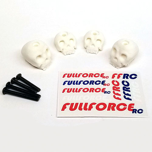 Ϻ[4] Traxxas 1/6 X-Maxx Custom 3D Printed Body Washers Skull (White)[ǰڵ]FULL FORCE RC