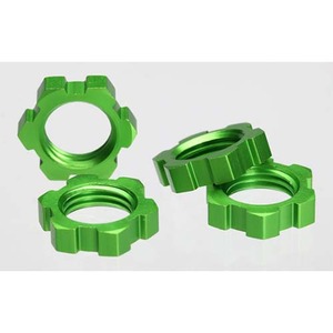 하비몬[#AX5353A] Wheel nuts, splined, 17mm (green-anodized) (4)[상품코드]TRAXXAS