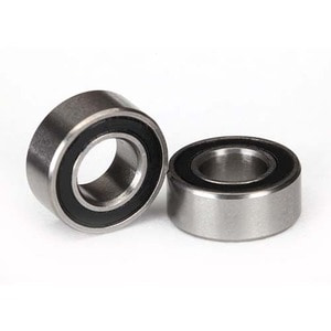 하비몬[#AX5115A] Ball Bearings, Black Rubber Sealed (5x10x4mm) (2)[상품코드]TRAXXAS