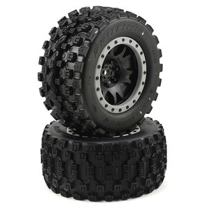 하비몬[#10131-13] [2개입] X-Maxx Badlands MX43 Pro-Loc Pre-Mounted All Terrain Tires (MX43) (크기 211 x 97mm)[상품코드]PRO-LINE RACING