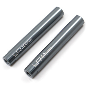 하비몬[#YA-0423] [2개입] Threaded Aluminum Link Pipe 6x40mm GunMetal[상품코드]YEAH RACING