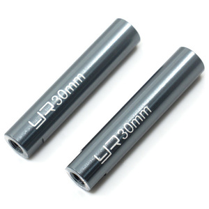 하비몬[#YA-0421] [2개입] Threaded Aluminum Link Pipe 6x30mm GunMetal[상품코드]YEAH RACING