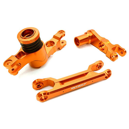 하비몬[#C26944ORANGE] Billet Machined Steering Bell Crank Set for Traxxas X-Maxx 4X4 (Orange)[상품코드]INTEGY