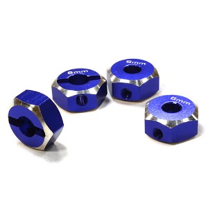 하비몬[단종] [#C26370BLUE] 12mm Hex Wheel (4) Hub 6mm Thick for 1/10 Axial, Tamiya, TC &amp; Drift (Blue)[상품코드]INTEGY