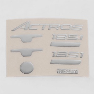 하비몬[선주문필수] [#VVV-C0146] Metal Emblem Set for Mercedes-Benz Actros - 3363 6x4 GigaSpace[상품코드]CCHAND