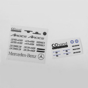 하비몬[선주문필수] [#VVV-C0530] Emblems Set for Mercedes-Benz Arocs 3348 6x4 Tipper Truck[상품코드]CCHAND