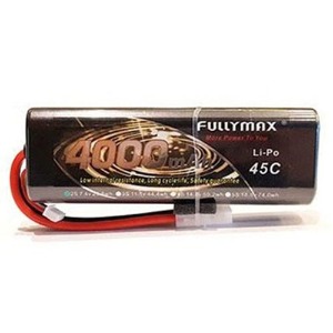 하비몬[#448761] 7.4V 4000mAh 45C Lipo Battery (FB4000-45C-7.4V-WB_2S1P) (타미야잭)[상품코드]FULLYMAX