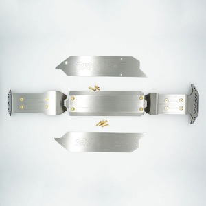 하비몬[#TXMSZSP1A-OC] Stainless Steel Skid Plates for Front, Center, Rear Chassis for Maxx (Laser Version) (트랙사스 #8922 보완)[상품코드]GPM