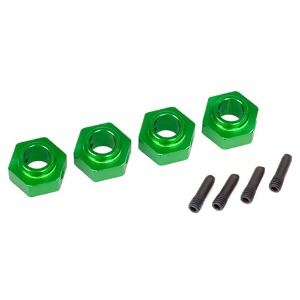 하비몬[#AX8269G] Wheel Hubs, 12mm Hex, 6061-T6 Aluminum (Green-Anodized) (4)/ Screw Pin (4)[상품코드]TRAXXAS
