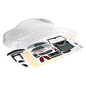 하비몬[#AX8391] Body, Cadillac Cts-V (Clear, Requires Painting)/ Decal Sheet (Includes Side Mirrors, Spoiler, &amp; Mounting Hardware)[상품코드]TRAXXAS