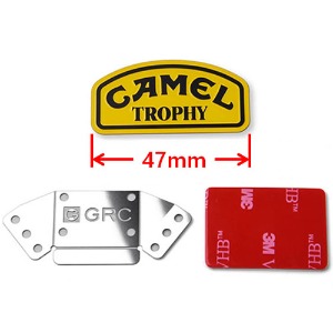 하비몬[#GRC/GAX0107A] 1/10 Metal Sticker Camel Trophy Badge LOGO with Mount for D90 D110[상품코드]GRC