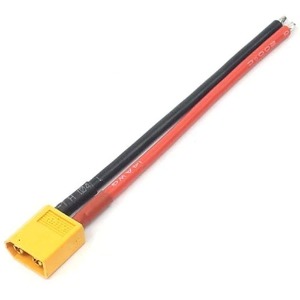 하비몬[BM0021] (피그 테일｜커넥터 + 케이블｜길이 10cm) Pigtail - XT60 Male Cable 14AWG Silicone Wire[상품코드]BEST-RCMODEL