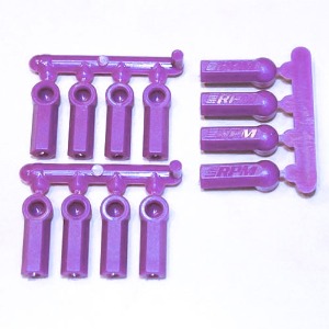하비몬[단종] [#RPM-73378] Heavy Duty Rod Ends (12) Purple for most Losi, Associated and HPI turnbuckles using 4.3mm balls &amp; 4-40 thds.[상품코드]RPM