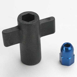 하비몬[#AX5526] Antenna Crimp Nut, Aluminum (Blue-Anodized)/ Antenna Nut Tools[상품코드]TRAXXAS