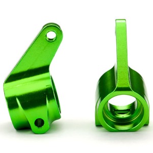하비몬[#AX3636G] Steering Blocks, Rustler®/Stampede®/Bandit (2), 6061-T6 Aluminum (Green-Anodized)/ 5x11mm Ball Bearings (4)[상품코드]TRAXXAS
