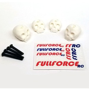 하비몬[#XMX020WHT] [4개입] Traxxas 1/6 X-Maxx Custom 3D Printed Body Washers Skull (White)[상품코드]FULL FORCE RC