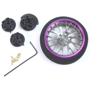 하비몬[단종] [#YA-0264PP] Aluminum 10YBK-Spoke Transmitter Steering Wheel Purple for Futaba KO Sanwa Flysky NB4[상품코드]YEAH RACING