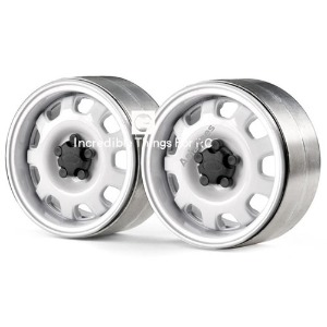 하비몬[#GRC/G0130K] [2개입] 1.9 Metal Beadlock Wheel G10 (White)[상품코드]GRC