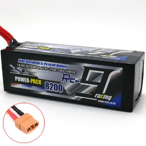하비몬14.8V 8200mAh 100-200C 4S Hard Case Lipo Battery (XT90잭)[상품코드]RC9
