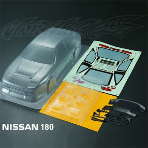 하비몬[#PC201201] 1/10 Nissan 180SX Body Shell (Clear｜미도색)[상품코드]MATRIXLINE
