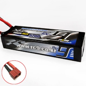 하비몬11.1V 5200mAh 60-120C 3S Hard Case Lipo Battery (딘스잭) - Slim Type (크기는 2셀, 전압은 3셀)[상품코드]RC9