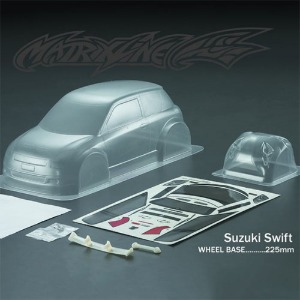 하비몬[#PC201027] 1/10 Suzuki Swift Body Shell for M-chassis w/Light Bucket (Clear｜미도색)[상품코드]MATRIXLINE